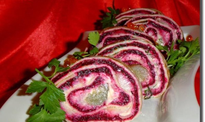 Блины с селедкой - Шуба в блинах