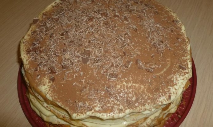 Блинный торт Тирамису