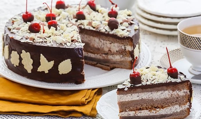 Шоколадно-кофейный торт