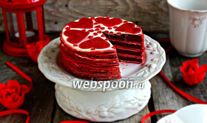 Блинный торт «Red Velvet»
