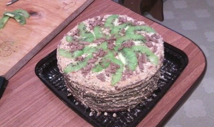 Торт с киви