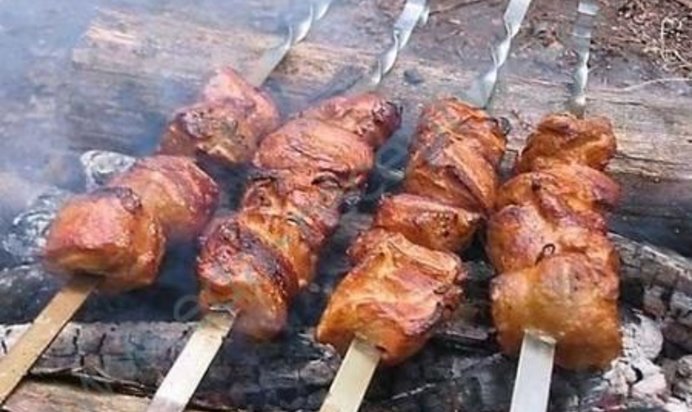 Шашлык на костре