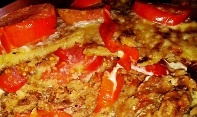 Кабачковый торт с овощной начинкой