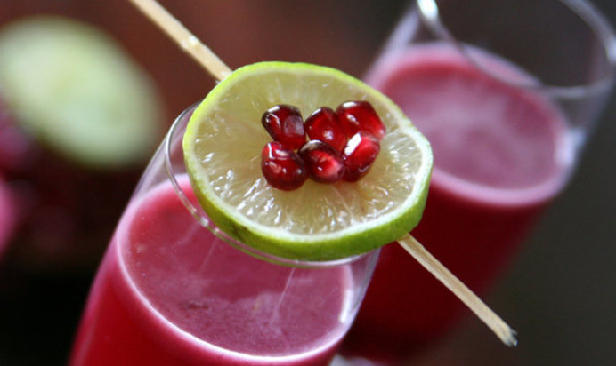 Кампари с соком грейпфрута и граната