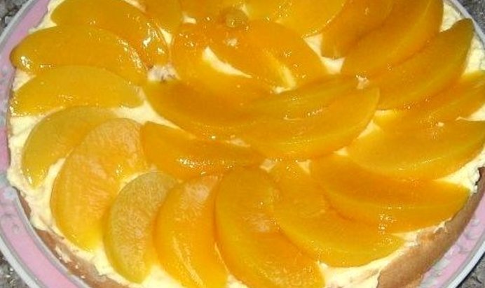 Персиковый торт