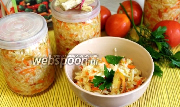 Салат из капусты с хреном на зиму