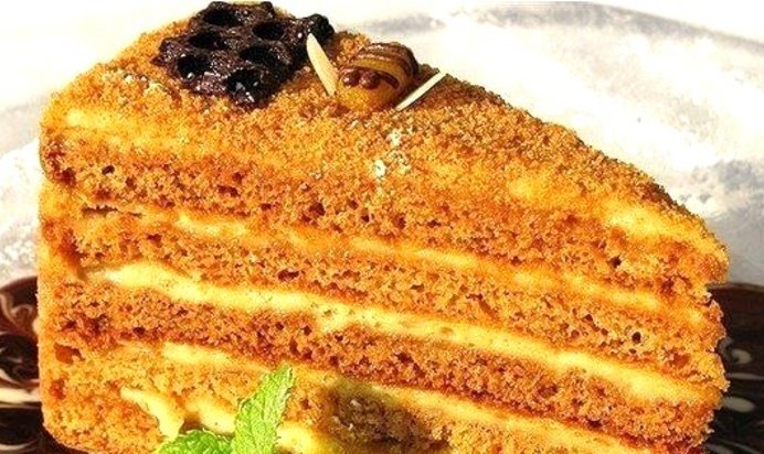 Медовый торт на скорую руку