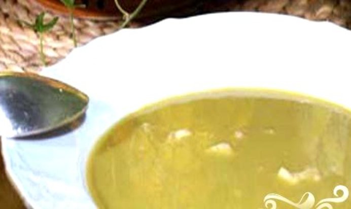 Гороховый суп-пюре с мясом