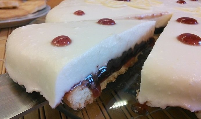 Снежный крем-торт