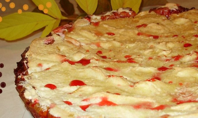 Брусничный тарт