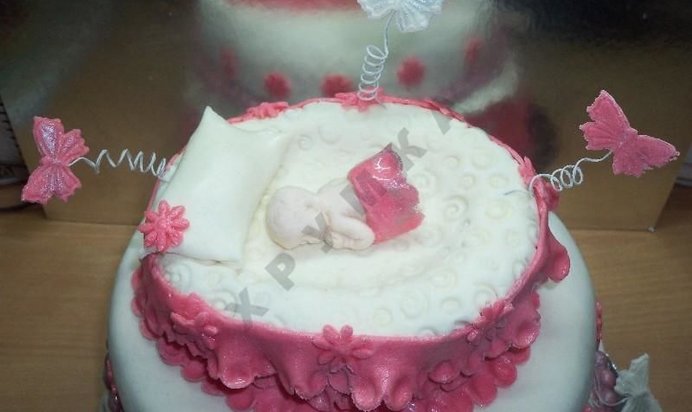 Торт Младенец из мастики