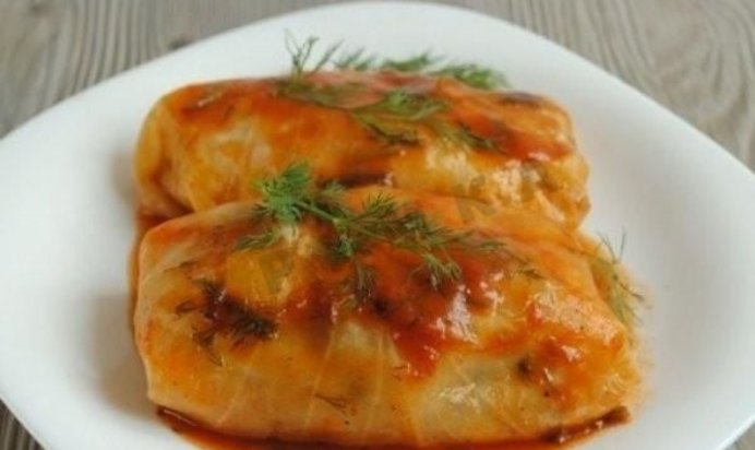 Диетические голубцы с грибами и овощами