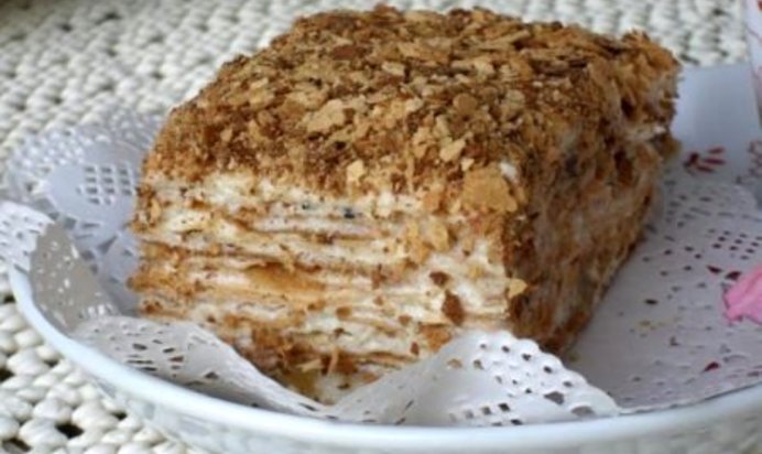 Торт Наполеон на скорую руку