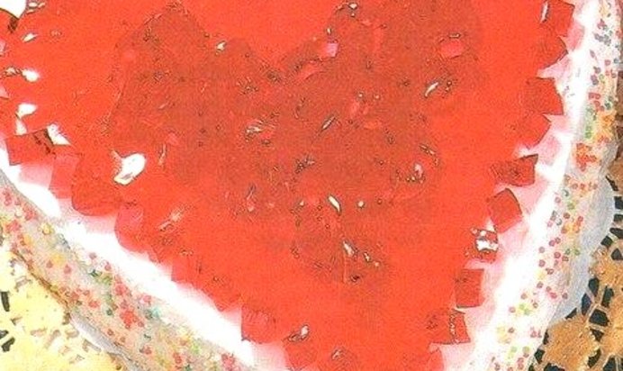 Торт-серце с желе