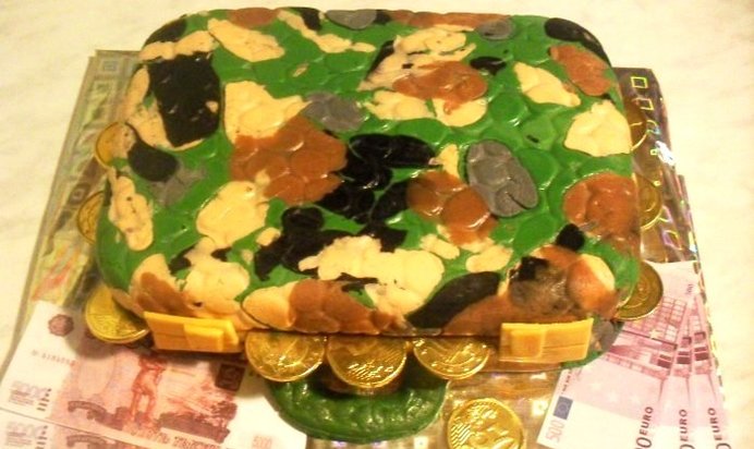 Торт Кейс с деньгами