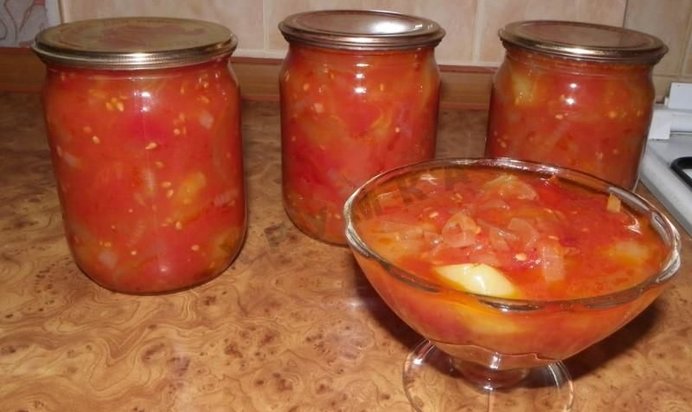Лечо из помидоров и болгарского перца