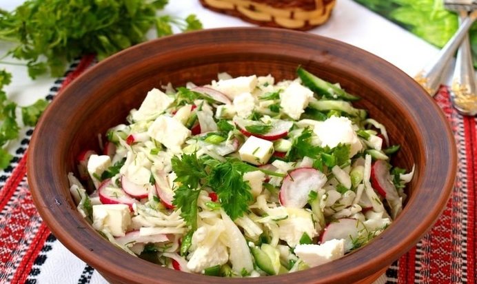 Салат к семге