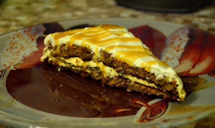 Морковно - творожный мини-торт с клетчаткой