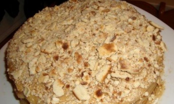 Торт-минутка на сковороде