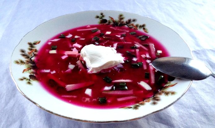 Холодный борщ