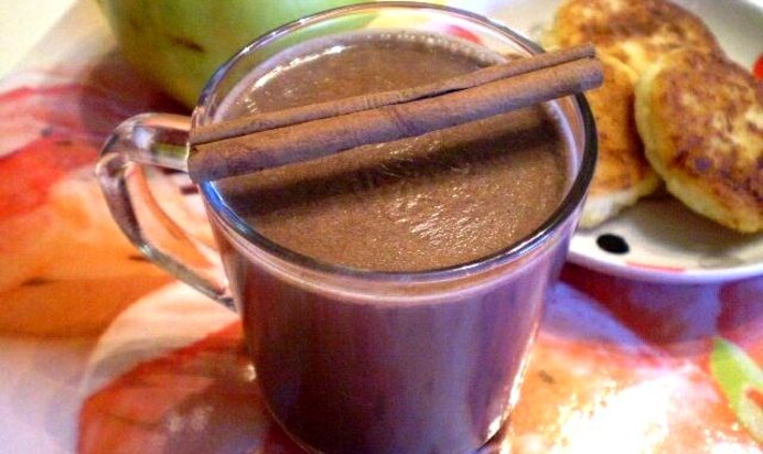 Какао с корицей и ванильным сахаром