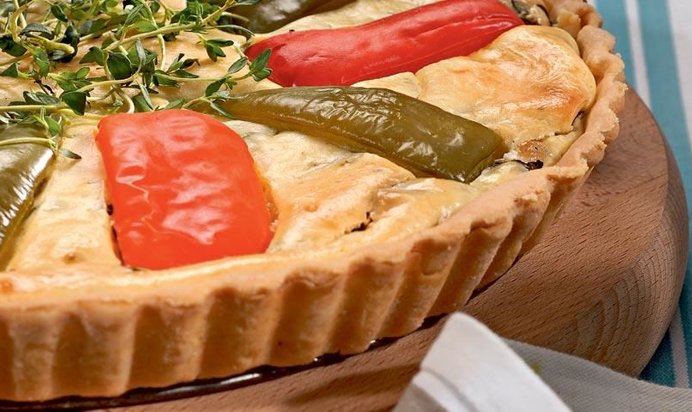 Закусочный торт с перцами