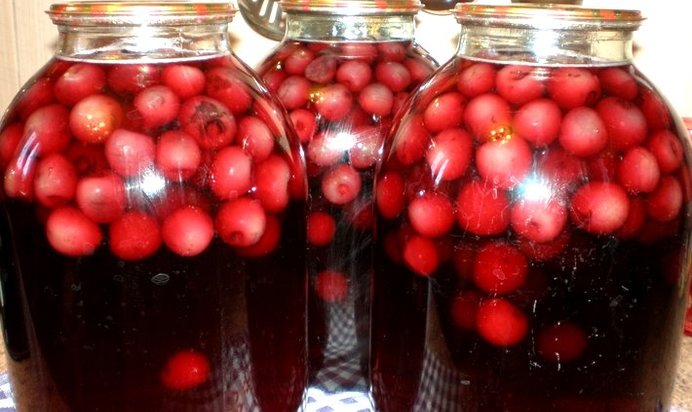 Компот из черешни с косточками на зиму