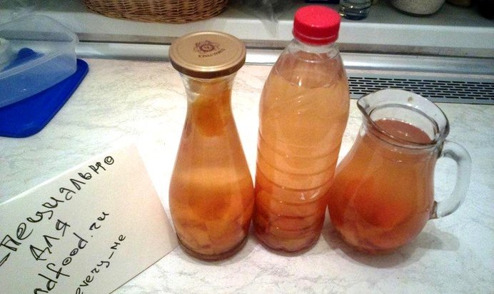 Абрикосово-персиковый компот