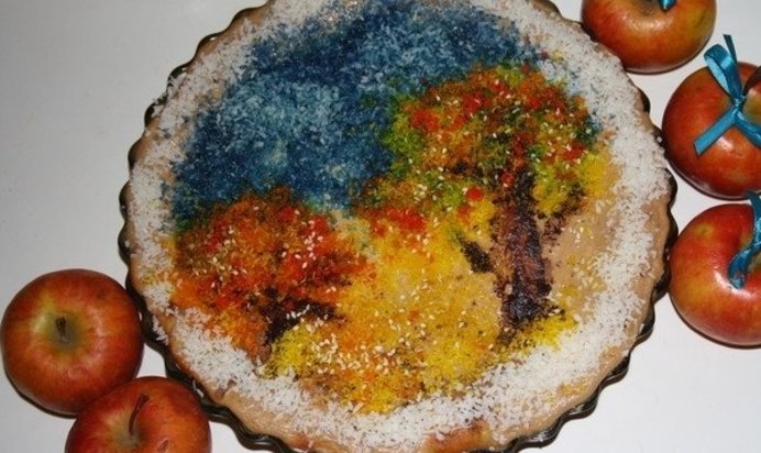 Салат с мясом и яичным блинчиком