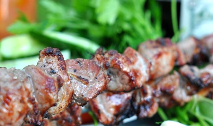 Шашлык из телятины по-уйгурски