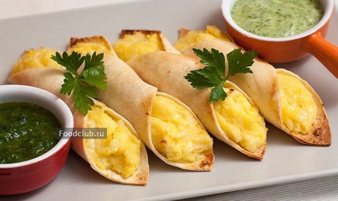 Картофельные трубочки из тортильи