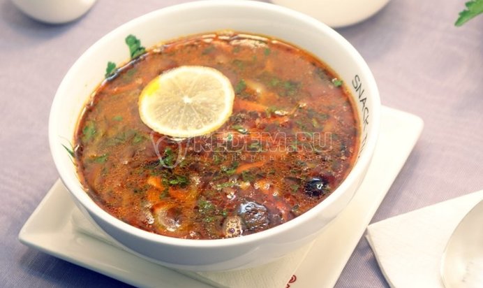 Мясная солянка