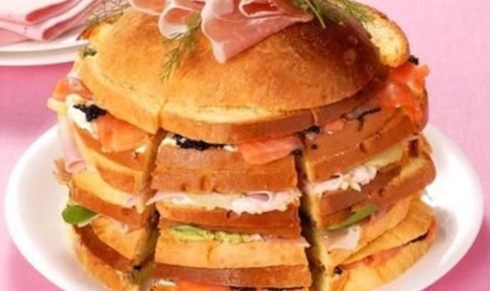 Торт-сэндвич для большой компании