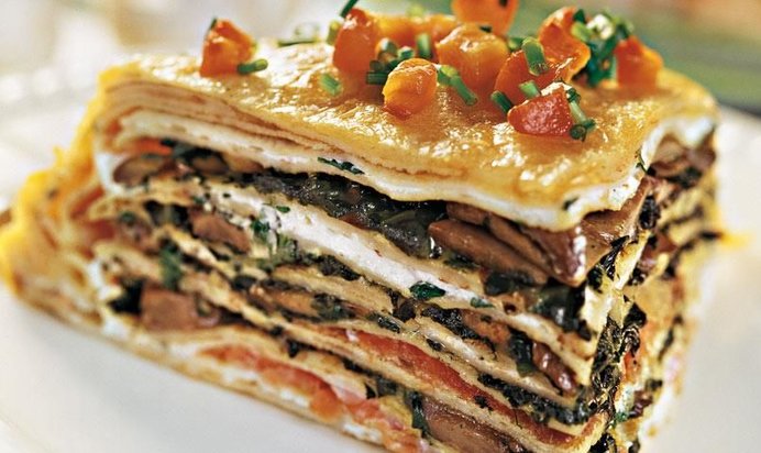 Закусочный блинчатый торт