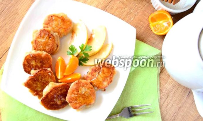 Сырники с грушей и мёдом