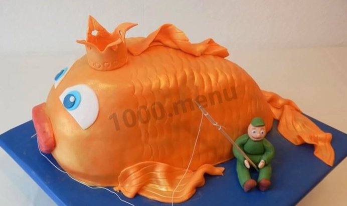 Торт Золотая Рыбка