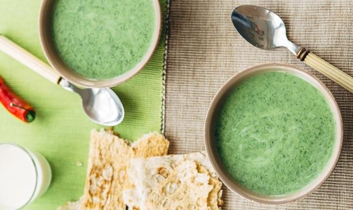 Кавказский суп с зеленью