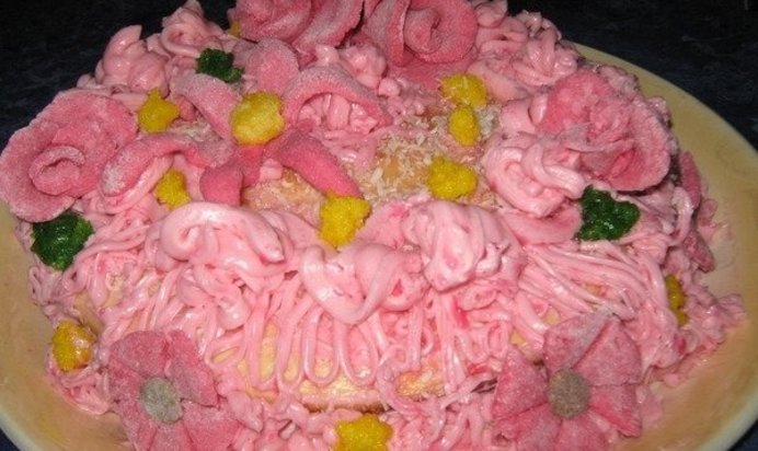 Торт «Весенние цветы»