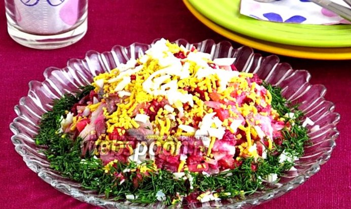 Селёдочный салат по-шведски