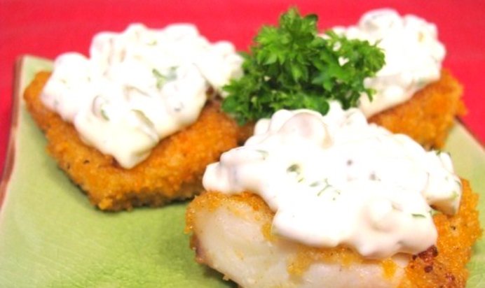 Рыба под соусом тартар