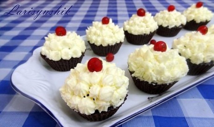 Капкейки из черемухи