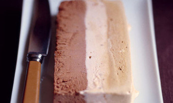 Торт-мороженое с каштанами