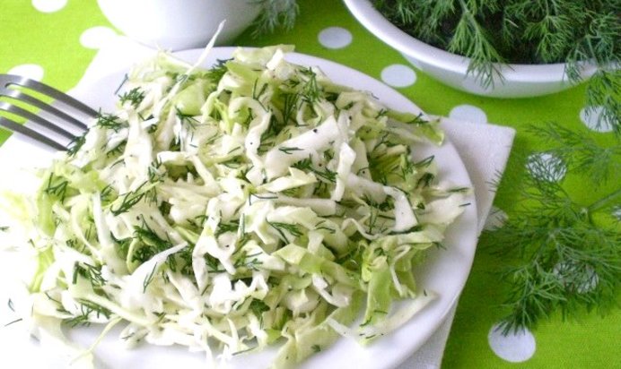 Капустный салат для похудения