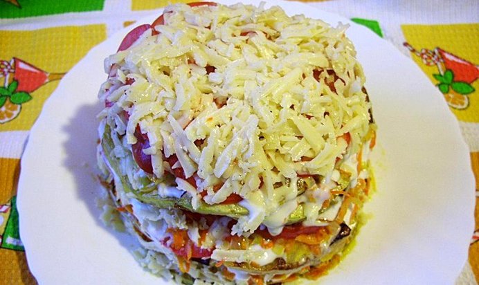 Тортик из кабачка