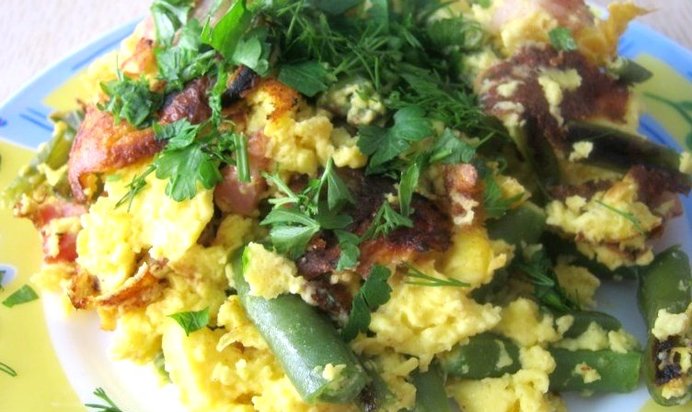 Омлет с крахмалом