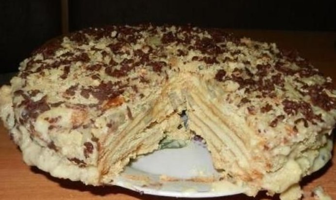 Медовый торт со сгущенкой