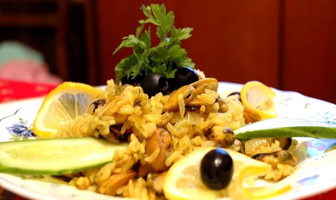 Плов с мидиями в мультиварке