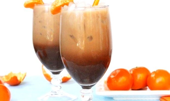 Мокка со льдом и мандарином