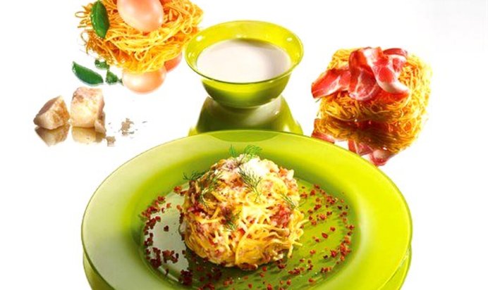 Лапша с соусом Карбонара
