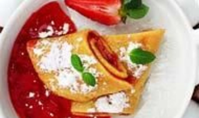 Омлет-фламбе с конфитюром